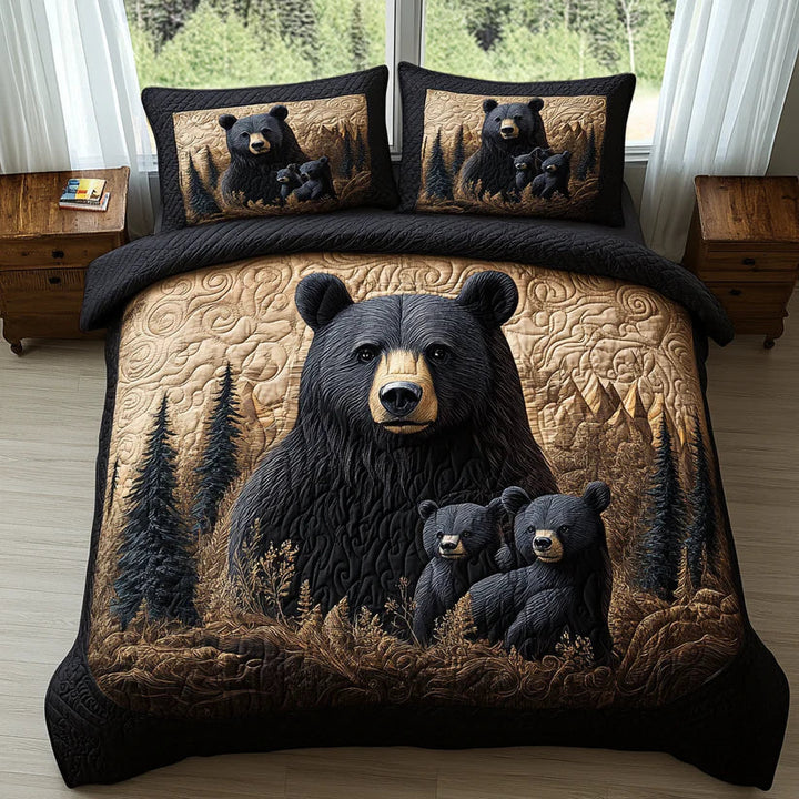 3-Piece Quilt Set - Forest Animals