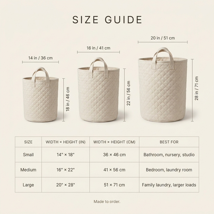 Quilted Laundry Basket - Forest Stroll