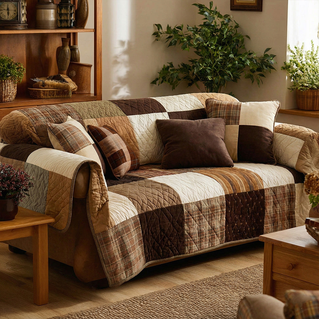 Bethanie - Quilted Sofa Cover Cosy
