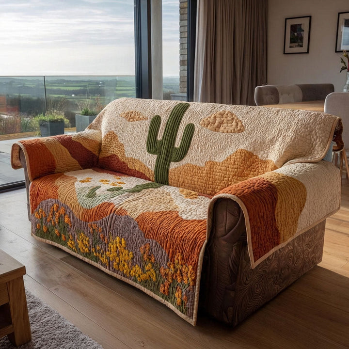 Eulalie - Quilted Sofa Cover Dunes of the Canyon