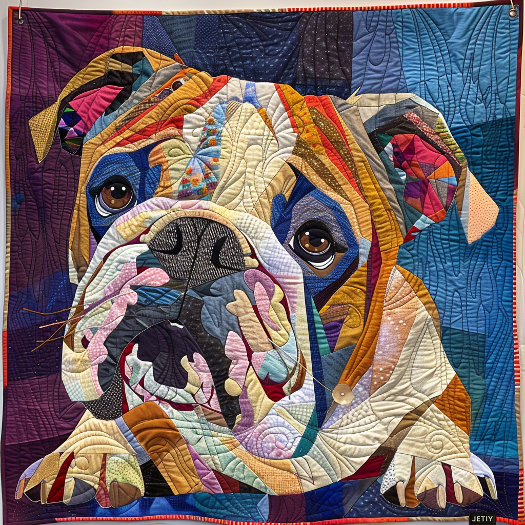 Gwen - Quilted Blanket - Cosy Bulldog