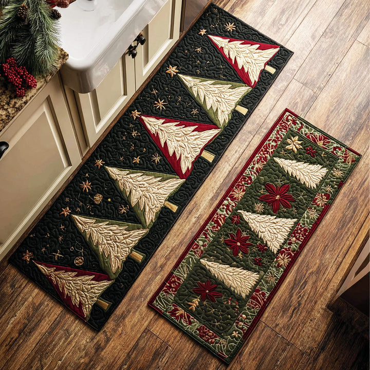 Haley - 2-Piece Kitchen Mat Set - Snowy Trees
