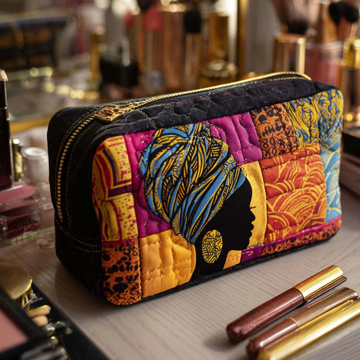 Lorraine - Quilted Toiletry Bag - Bright Heritage