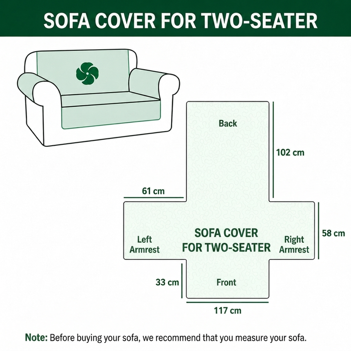 Jamie - Quilted Sofa Cover Meadow Boho