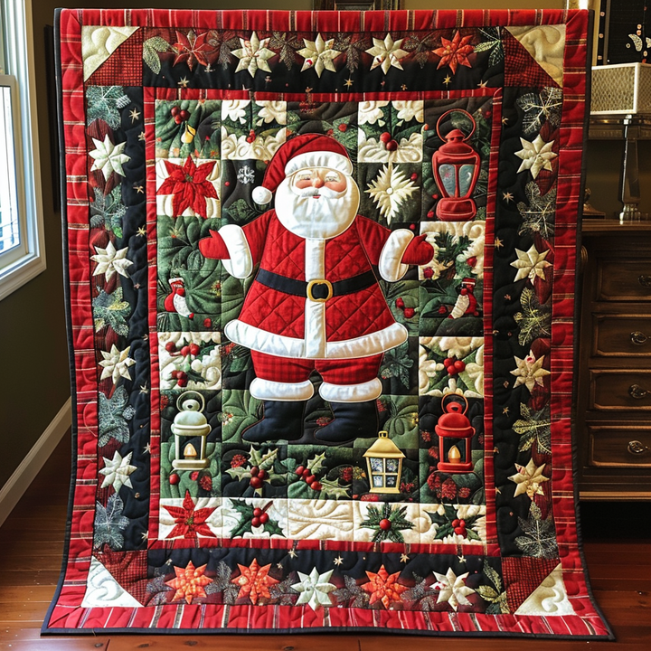 Odessa - Quilted Blanket - Santa Claus