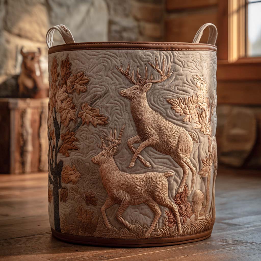 Quilted Laundry Basket - Cedar Peak