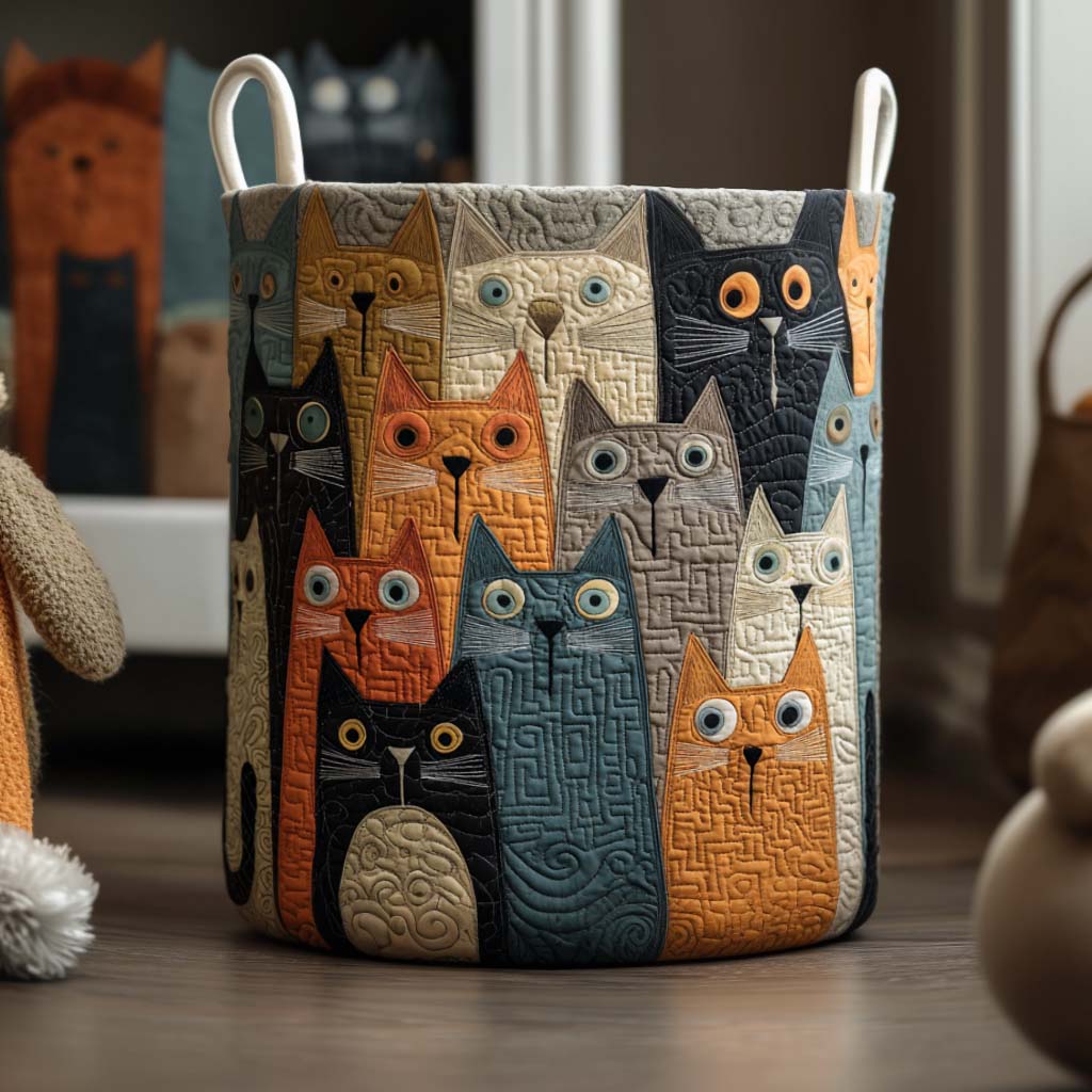 Quilted Laundry Basket - Colourful Spirit