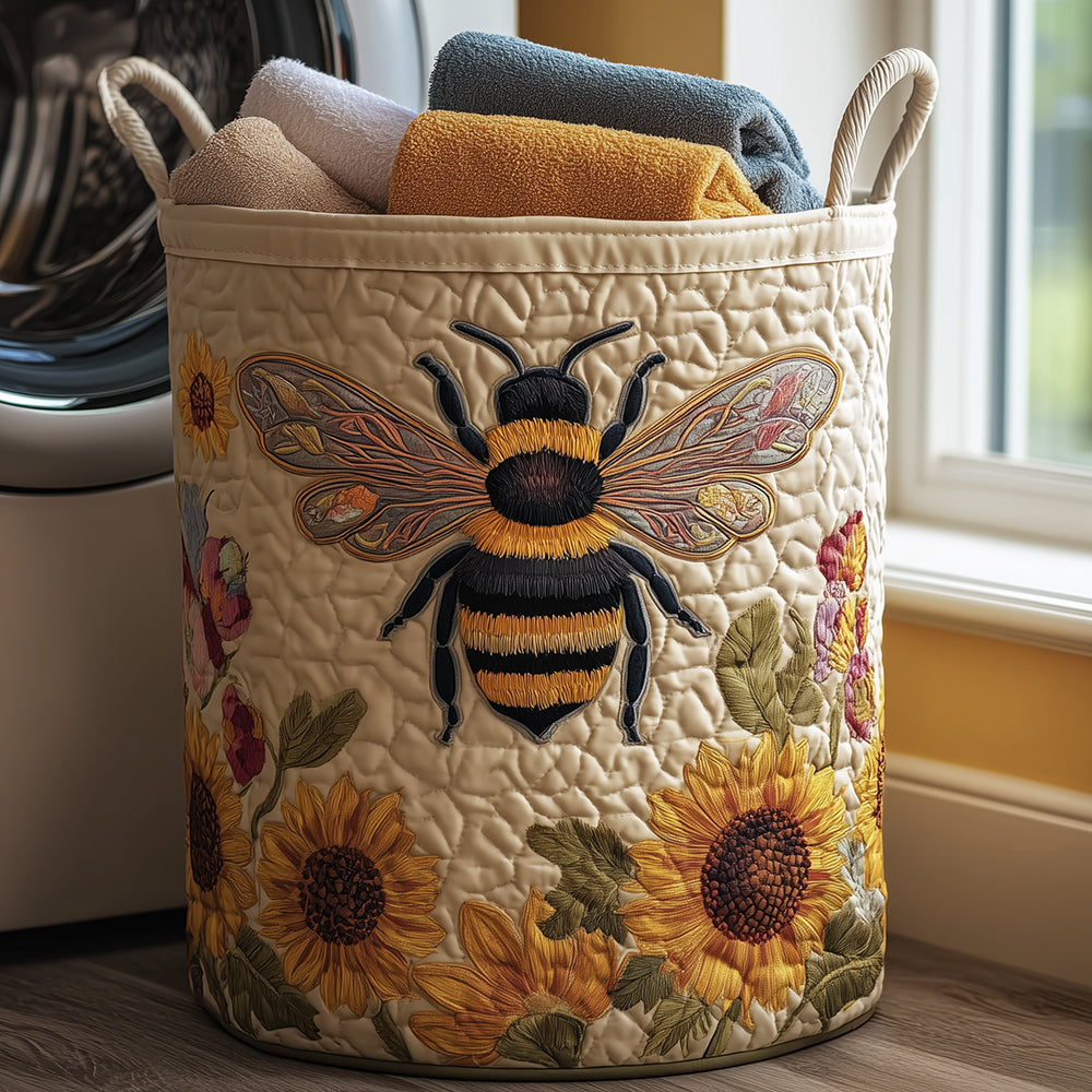 Quilted Laundry Basket - Cosy Bee