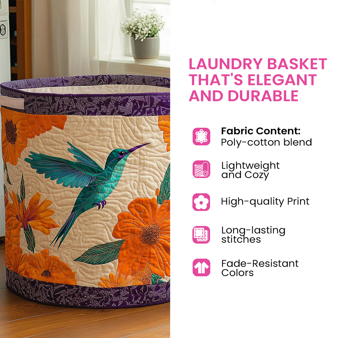 Quilted Laundry Basket - Hidden Octopus