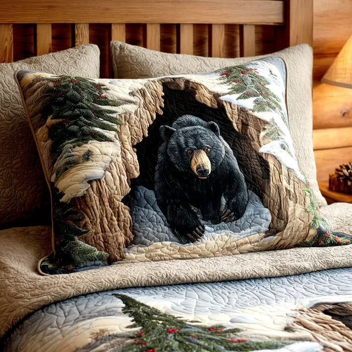 Quilted Decorative Pillowcase - Festive Nest
