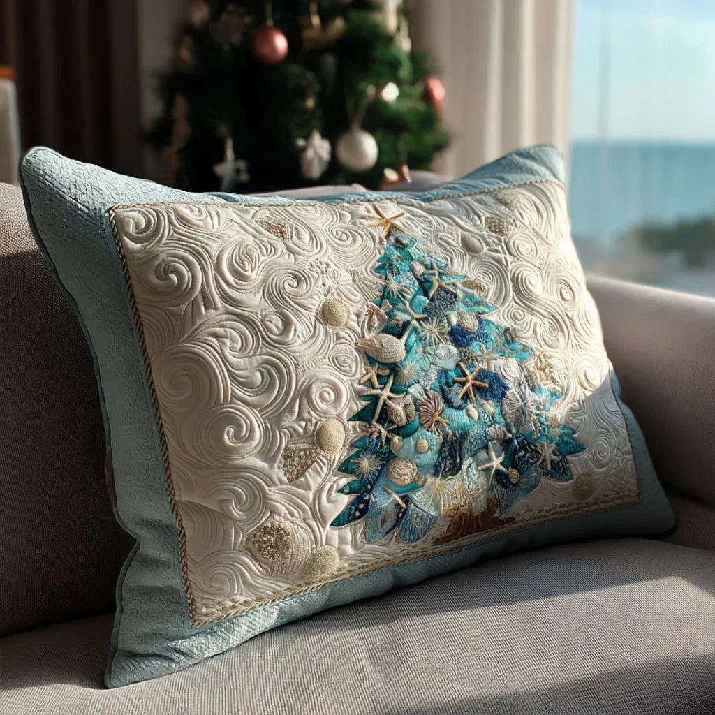 Quilted Decorative Pillowcase - Festive Shimmer