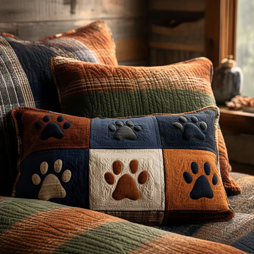 Quilted Decorative Pillowcase - Prairie Prints