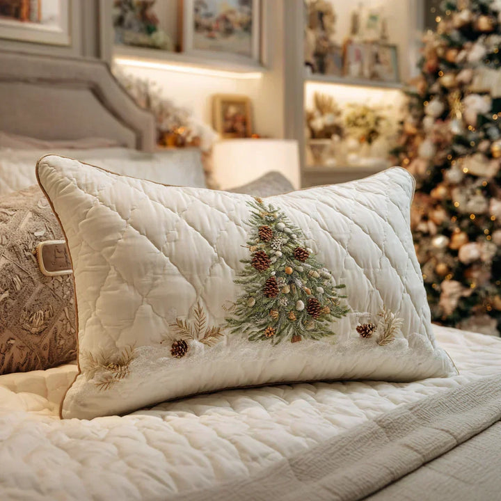 Quilted Decorative Pillowcase - Snowy Hideaway