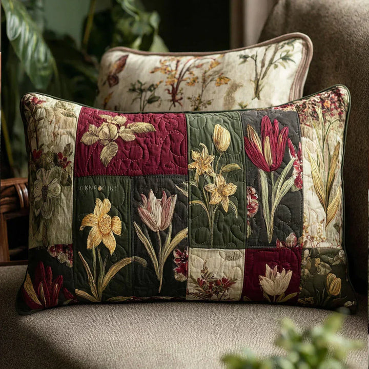 Quilted Decorative Pillowcase - Wildflower Dreams