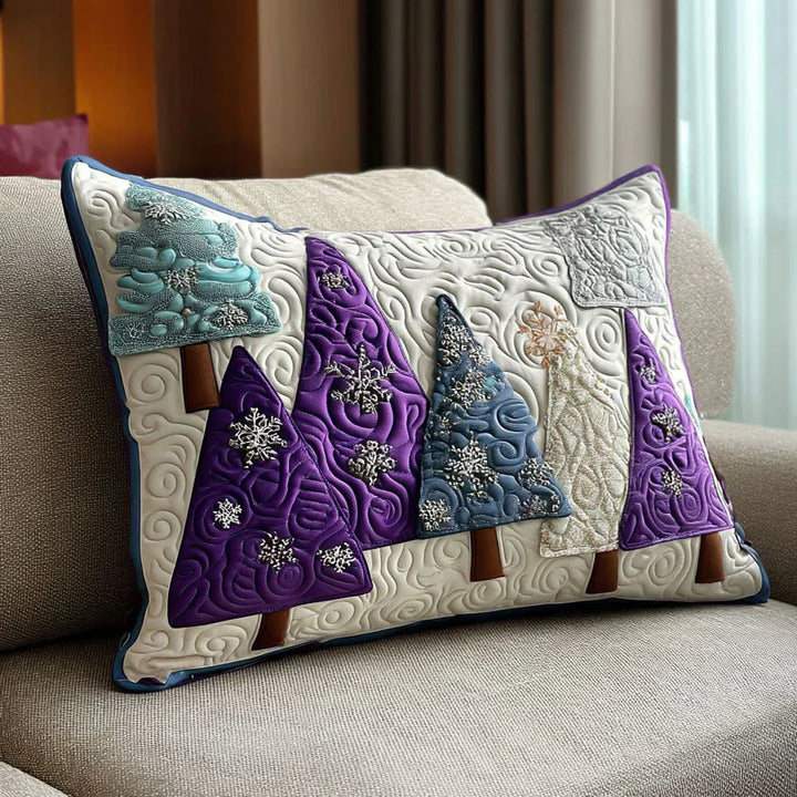 Quilted Decorative Pillowcase - Winter Amethyst