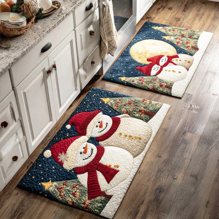 Saylor - 2-Piece Kitchen Mat Set - Snow Friends