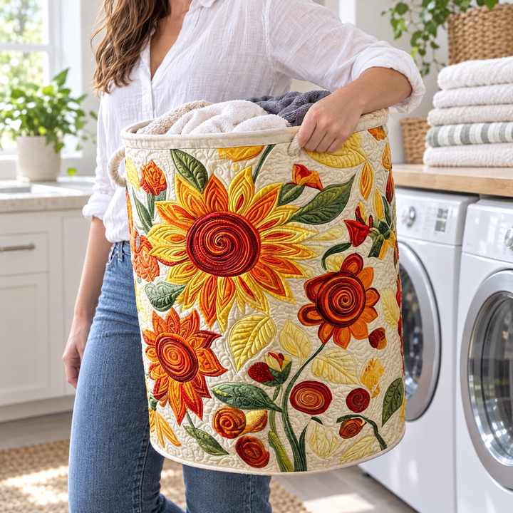Quilted Laundry Basket - Sun Cushions